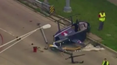 ABD’de helikopter yola düştü