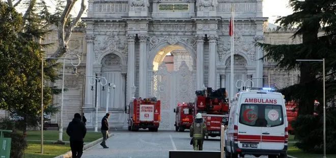 Son dakika: Dolmabahçe Sarayı marangozhanesinde korkutan yangın