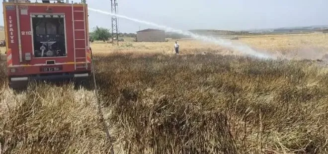 Hatay’da iki ayrı yangın! Buğday tarlası kül oldu