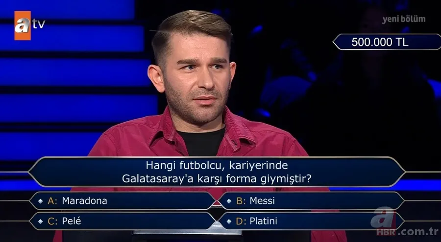 Futbolseverleri ekran başına kilitleyen anlar! 500 bin TL'lik Galatasaray sorusu Milyoner'e damga vurdu 1