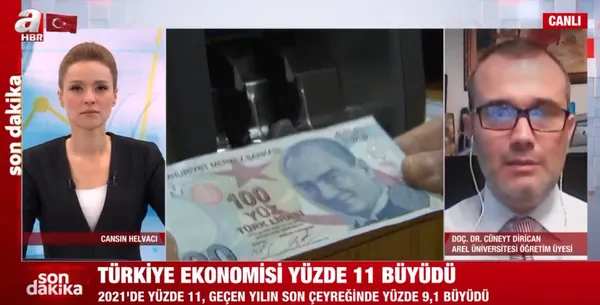 Son dakika: Türkiye ekonomisi 2021'de yüzde 11 büyüdü! Uzman isim A Haber'de değerlendirdi - 1