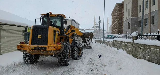 Kar yağışı Doğu'da hayatı olumsuz etkiliyor!