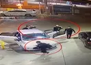 Akaryakıt istasyonunda husumetlilerini darbederek kaçırdılar!