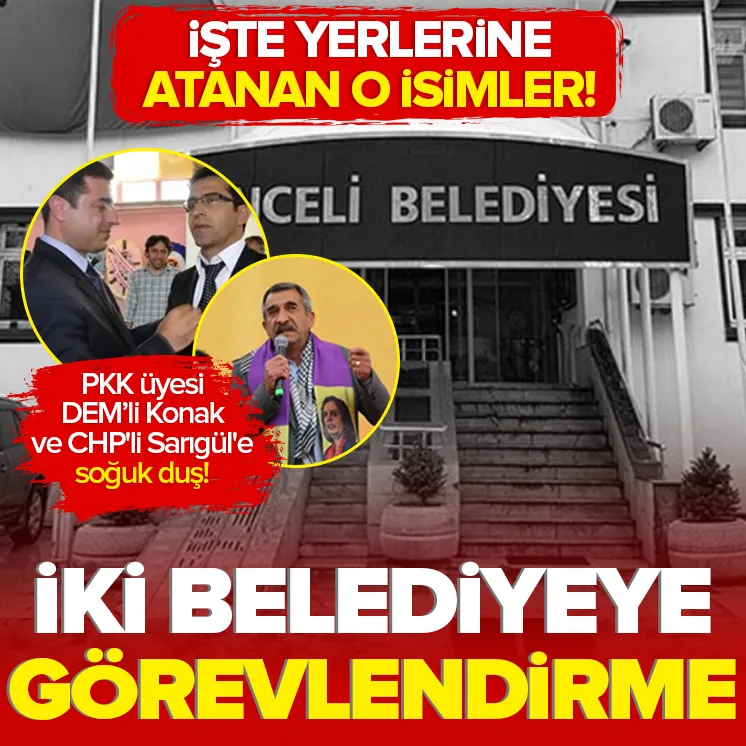 Tunceli ve Ovacık belediyelerine görevlendirme