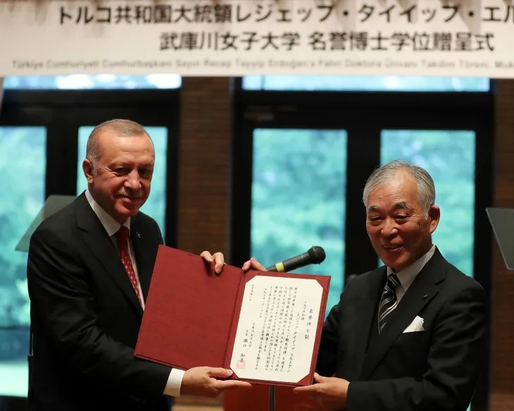 Başkan Erdoğan Japonya'da çay seremonisine katıldı