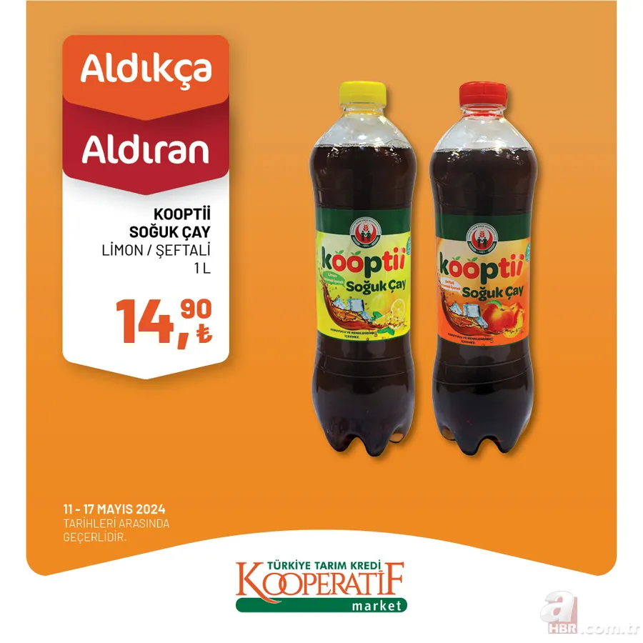 Tarım Kredi Market katalog indirimi bugün bitiyor! Dana Kıyma 147,60 TL, Beyaz Peynir 114,30 TL, Kaşar Peynir 219,00, Siyah Çay 102,90 TL’ye satılıyor 17