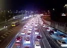 Haftanın ilk gününde İstanbulda yoğun trafik