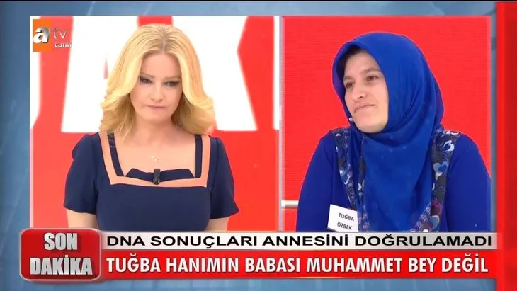 Müge Anlı’da açıklanan DNA testi şoke etti! Tuğba Özbek Muhammed Şerif’in kızı mı?