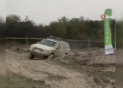 Offroad parkurunda ilginç anlar