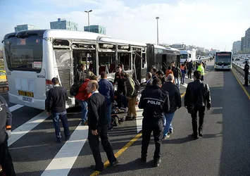 İstanbul'da metrobüs kazası