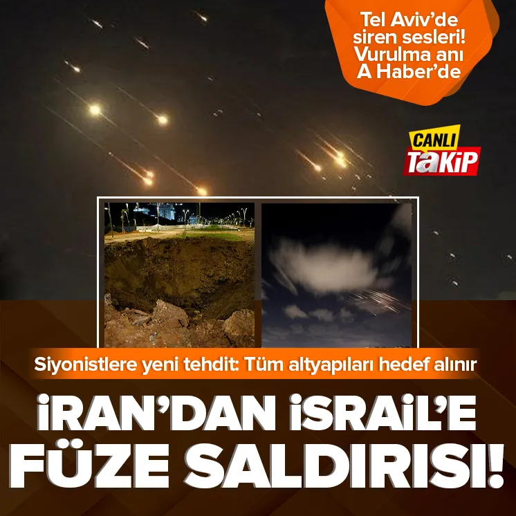 İrandan İsraile füze saldırısı