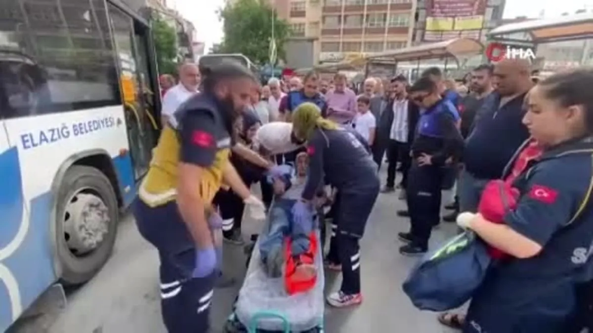 Elazığ'da Otobüsten düşen adamın ayağı tekerleğin altında kaldı