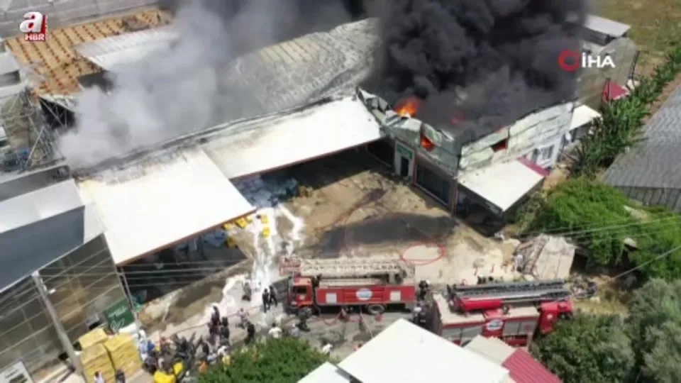 Fide üretim merkezi alev alev yandı