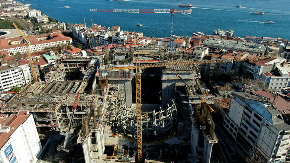 Son dakika: Taksim AKM’de son durum havadan görüntülendi! Atatürk Kültür Merkezi AKM ne zaman açılacak? | Video