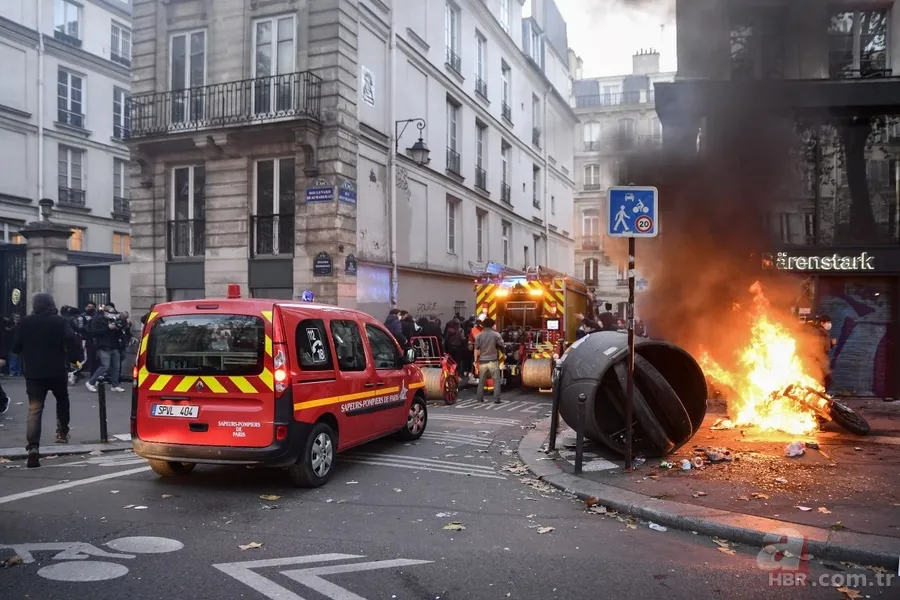 Fransa Cumhurbaşkanı Emmanuel Macron kabul etti: Polis şiddet uyguluyor! 2