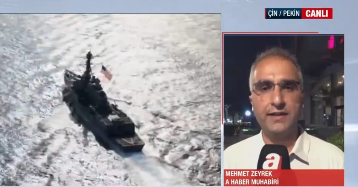 Çin ordusu ABD gemisini kovaladı