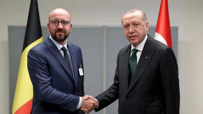 Başkan Erdoğan AB Konseyi Başkanı Charles Michel ile görüştü