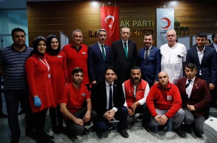 Başkan Erdoğan’dan kan bağışçılarına sürpriz ziyaret