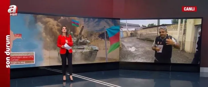 Son dakika: İşgalci Ermenistan yine sivilleri hedef aldı! A Haber patlama noktasında