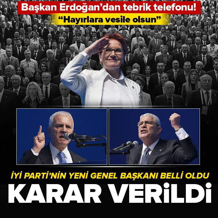 İYİ Parti’de karar günü! Yeni Genel Başkan Müsavat Dervişoğlu oldu