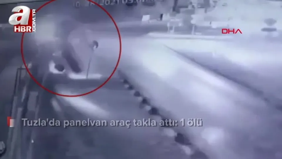 Tuzla’da panelvan araç takla attı: 1 ölü