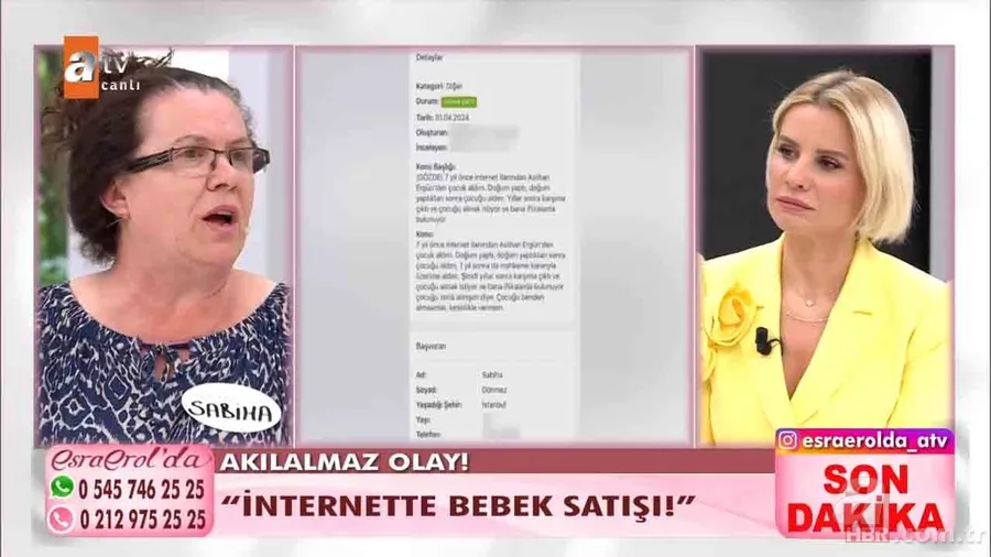 Esra Erol'da internet üzerinden bebek satışı iddiası! Yalanını Esra Erol ortaya çıkardı 17