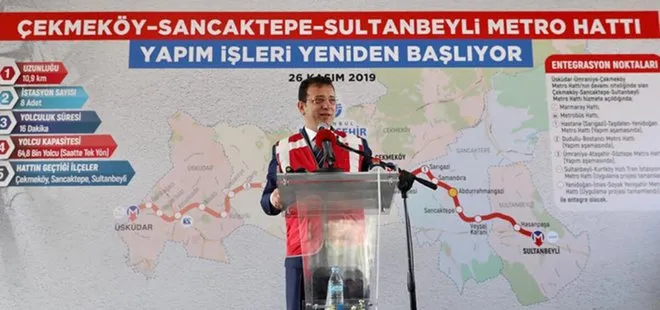 CHP’li İBB Sancaktepe Yenidoğan metro hattının yapımını durdurdu!