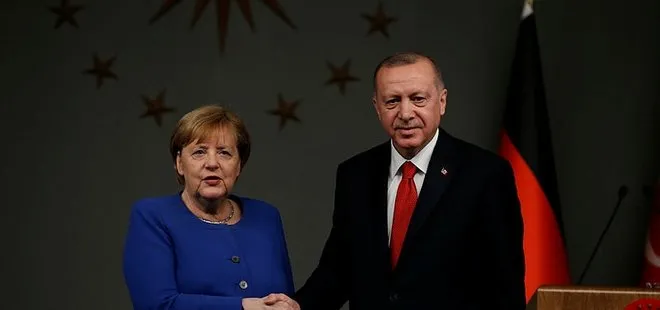 Son dakika: Başkan Erdoğan Almanya Başbakanı Merkel ile görüştü