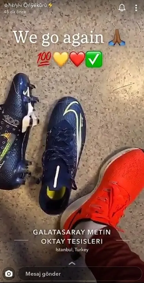 Galatasaray’ın yeni transferi ilk idmanına çıktı