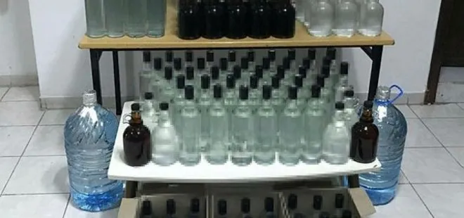 Malatya'da 230 litre sahte içki ele geçirildi!