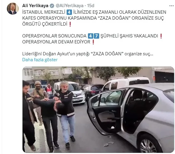 bakan-ali-yerlikaya-kafes-operasyonunda-zaza-dogan-organize-suc-orgutu-cokertildi-1698385352068.jpg Bakan Ali Yerlikaya: 'Kafes' operasyonunda "Zaza Doğan" organize suç örgütü çökertildi - 4