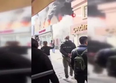 Tarihi çarşıda korkutan yangın