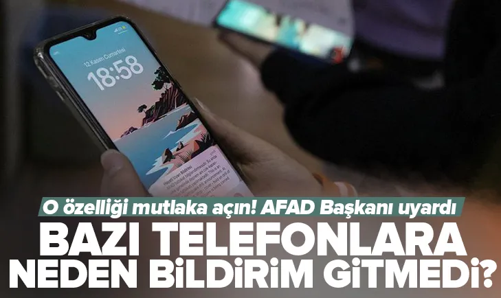 Bazı telefonlara neden bildirim gelmedi?