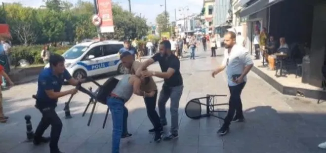 İstanbul’da dehşet anları! Bıçaklı kavga kamerada