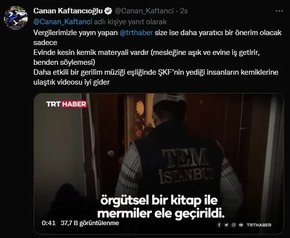 Canan Kaftancıoğlu Fincancı’nın evinden çıkan mermileri savundu: Emniyet güçlerinin iyiliği için orada