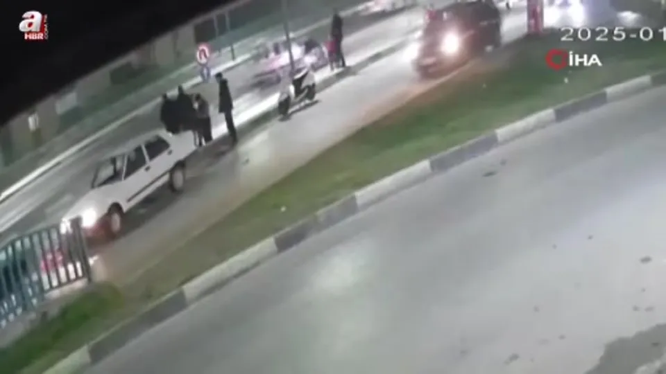 1 kişinin öldüğü kaza kamerada