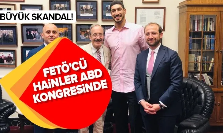 FETÖ'cü hainler Mevlüt Hilmi Çınar ve Enes Kanter ABD Kongresinde  'senatörleri' ziyaret etti!