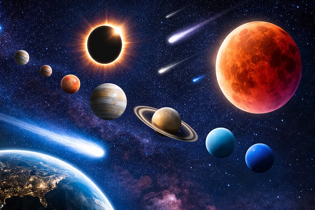 NASA gökyüzü rehberini açıkladı! 2026’da gerçekleşecek olaylar: Meteor Yağmuru, Dolunay…