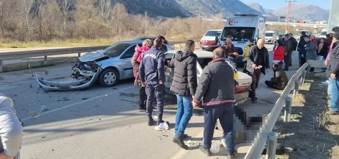 Amasya’da feci kaza! Yaralılar var