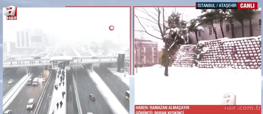 Megakent beyaza büründü! A Haber ekipleri kar nöbetinde: İşte İstanbul'dan kar manzaraları 9