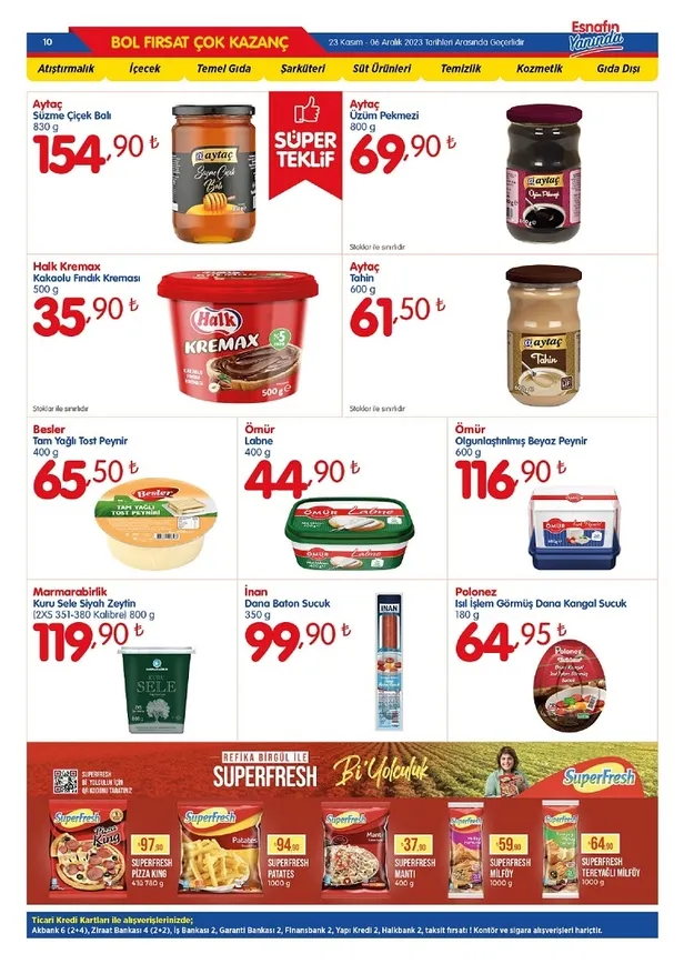 Bizim Toptan Market 29 Kasım indirim kataloğu yayında! Bu ayın son indirim listesindeki ürünler arasında temel gıda uygun fiyata satışta… - 5