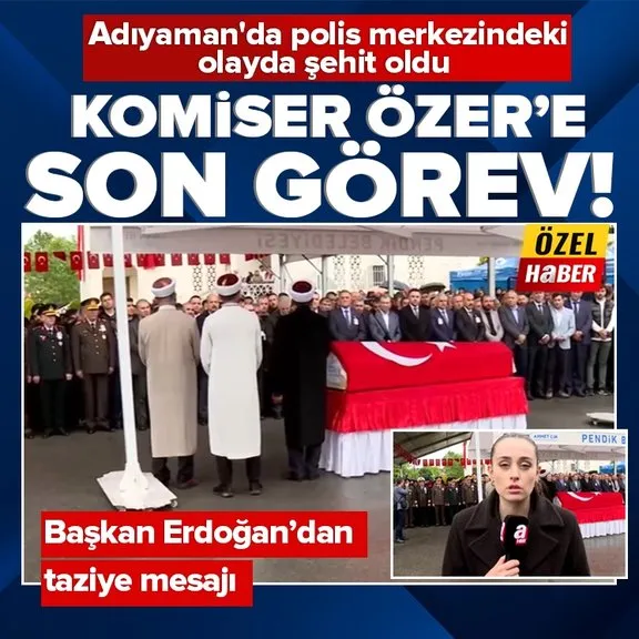 Adıyaman’da polis merkezindeki olayda şehit olan Komiser Gökhan Özer son yolculuğuna uğurlandı | Detayları A Haber muhabiri aktardı