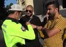 Ehliyetsiz turistler polise rüşvet teklif etti