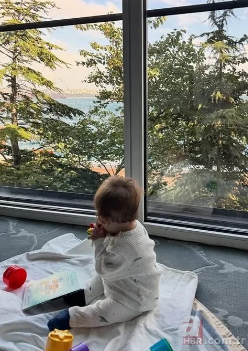 Neslihan Atagül'den Aziz'li kareler: Minik oğlu 1 yaşında 8