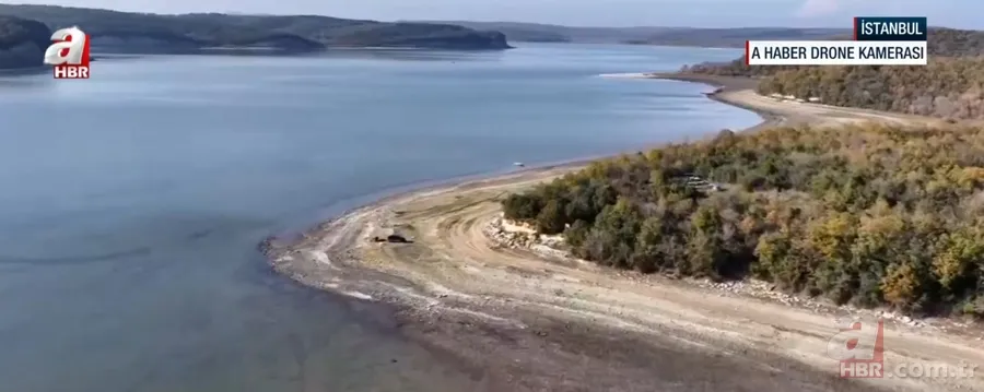 Terkos Gölü'nde kuraklığın acı bilançosu! Sular çekildi tekneler karaya oturdu 1