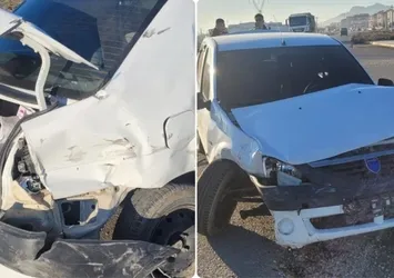 Afyon'da feci kaza! İşçi taşıyan servisle otomobil çarpıştı: 16 yaralı