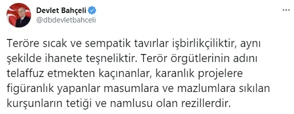 Son dakika: MHP Genel Başkanı Devlet Bahçeli’den Gara açıklaması