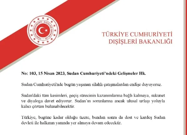 Sudan’daki çatışma ortamında flaş gelişme