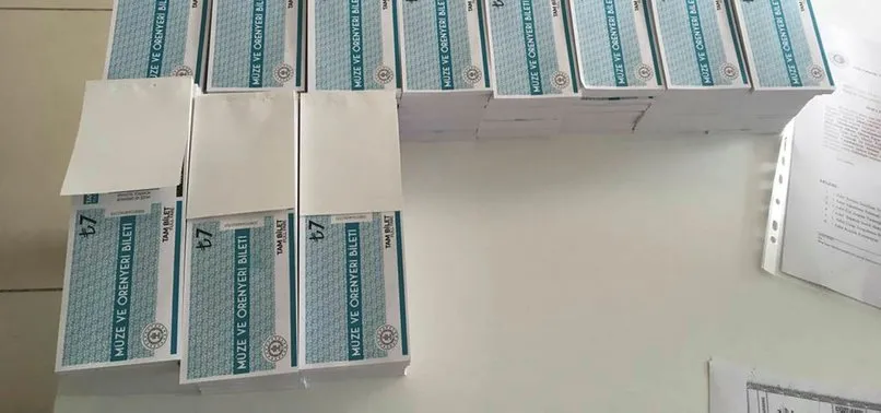 Sahte müze ve ören yeri bileti ele geçirildi