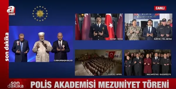 Başkan Erdoğan yurt dışındaki polis güçleriyle bir bir görüştü: Göreve uğurlama töreninde dua etti